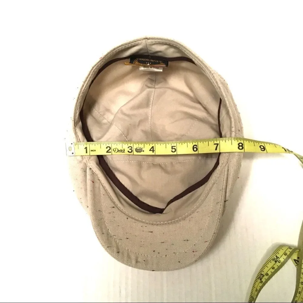 Henschel Hat Co. Newsboy/Golf speckled tan cap L‎
